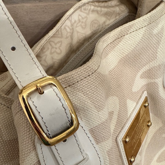 Louis Vuitton Tahitienne Cabas PM Monogram Canvas White Leather - Picture 3 of 16